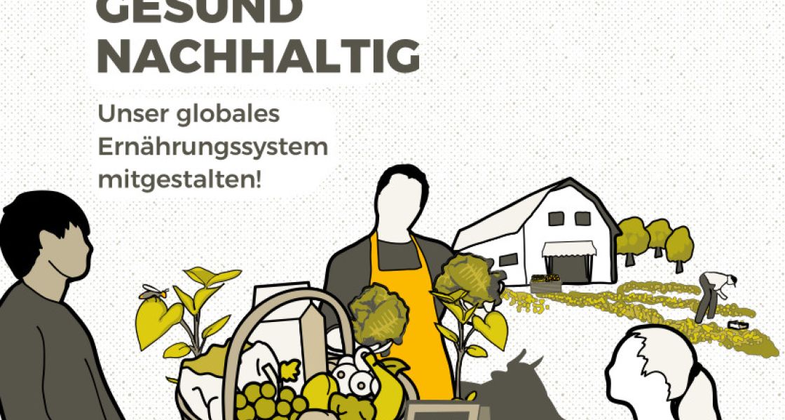 Cover der Broschüre über das globale Ernährungssystem
