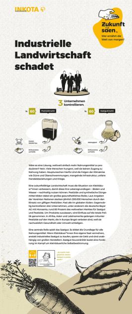 Ausstellungstafel 4 - Industrielle Landwirtschaft schadet