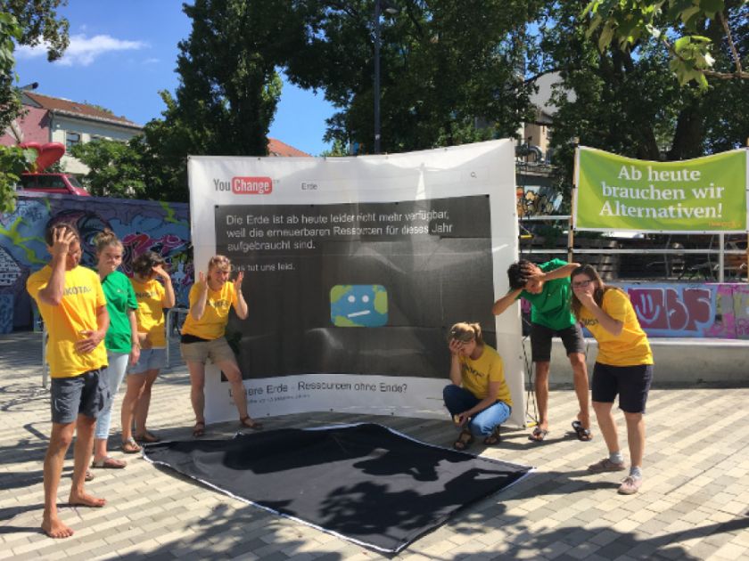 Protestler in Dresden