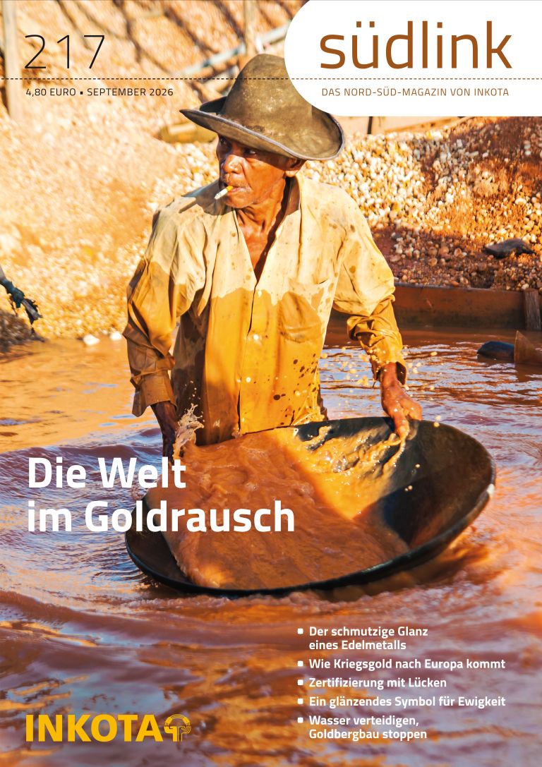 Cover des Südlink 217 "Die Welt im Goldrausch"