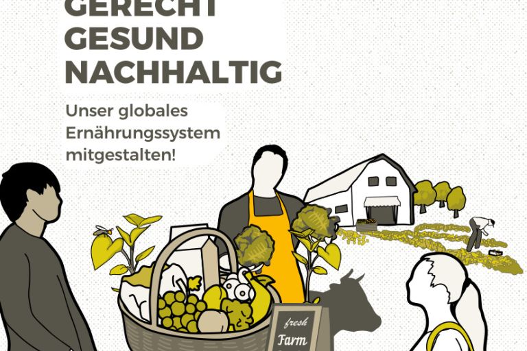 Cover der Broschüre über das globale Ernährungssystem
